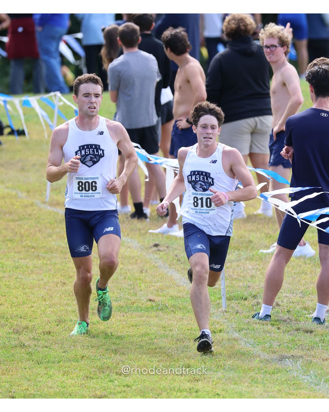 #810 Luke Manzi, St. Anselm, 8k Run - Men (Gold-35:cap), P175, 28:32.33; #806 Nolan Finn, St. Anselm, 8k Run - Men (Gold-35:cap), P176, 28:35.00 - 2026 UMass Dartmouth XC Invitational - UMass Dartmouth - Dartmouth, Massachusetts - September 19, 2026 File: ./260919-2026-UMass-Dartmouth-XC-Invitational-482-398A2758.jpg #810 Luke Manzi, St. Anselm, 8k Run - Men (Gold-35:cap), P175, 28:32.33; #806 Nolan Finn, St. Anselm, 8k Run - Men (Gold-35:cap), P176, 28:…