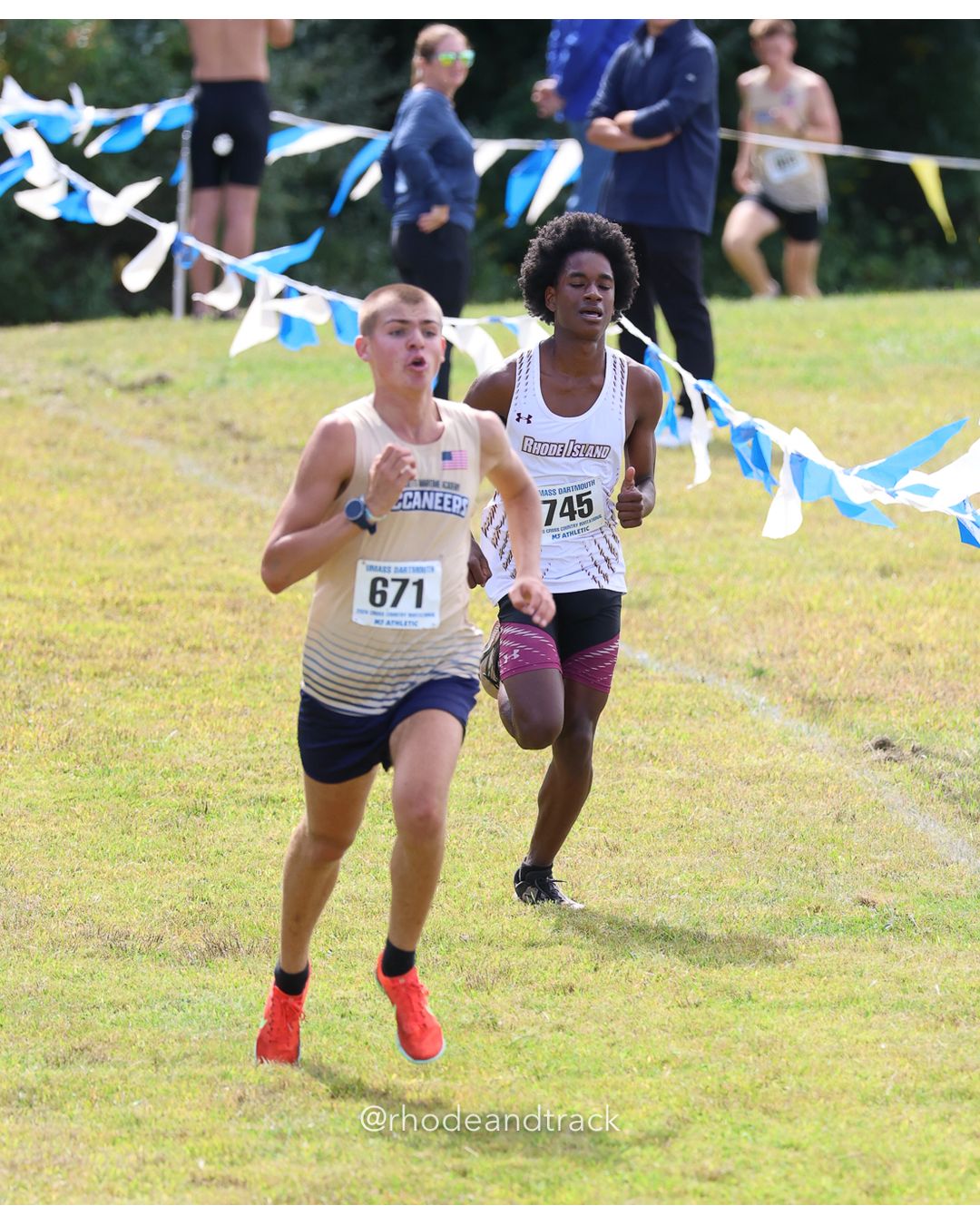 #745 Marcos Uben, RIC, 8k Run - Men (Gold-35:cap), P226, 31:53.51; #671 Jack Cheney, Mass. Maritime, 8k Run - Men (Gold-35:cap), P225, 31:50.05 - 2026 UMass Dartmouth XC Invitational - UMass Dartmouth - Dartmouth, Massachusetts - September 19, 2026 File: ./260919-2026-UMass-Dartmouth-XC-Invitational-523-398A3634.jpg #745 Marcos Uben, RIC, 8k Run - Men (Gold-35:cap), P226, 31:53.51; #671 Jack Cheney, Mass. Maritime, 8k Run - Men (Gold-35:cap), P225, 31:5…