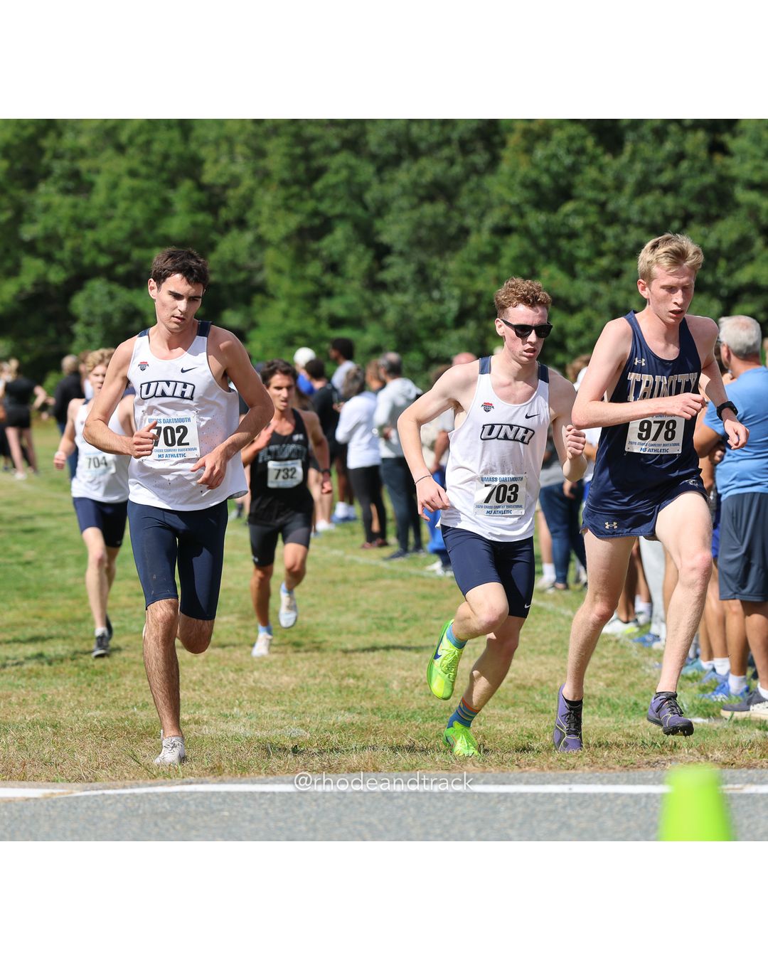 #978 Lysander Duffield, Trinity (Conn.), 8k Run - Men (Gold-35:cap), P26, 25:24.34; #102 Julia Kurthy, Emmanuel (Mass.), 6k Run - Women (Gold-35:cap), P133, 25:08.01 - 2026 UMass Dartmouth XC Invitational - UMass Dartmouth - Dartmouth, Massachusetts - September 19, 2026 File: ./260919-2026-UMass-Dartmouth-XC-Invitational-57-398A4643.jpg #978 Lysander Duffield, Trinity (Conn.), 8k Run - Men (Gold-35:cap), P26, 25:24.34; #102 Julia Kurthy, Emmanuel (Mass.), 6k Run - Women (Go…