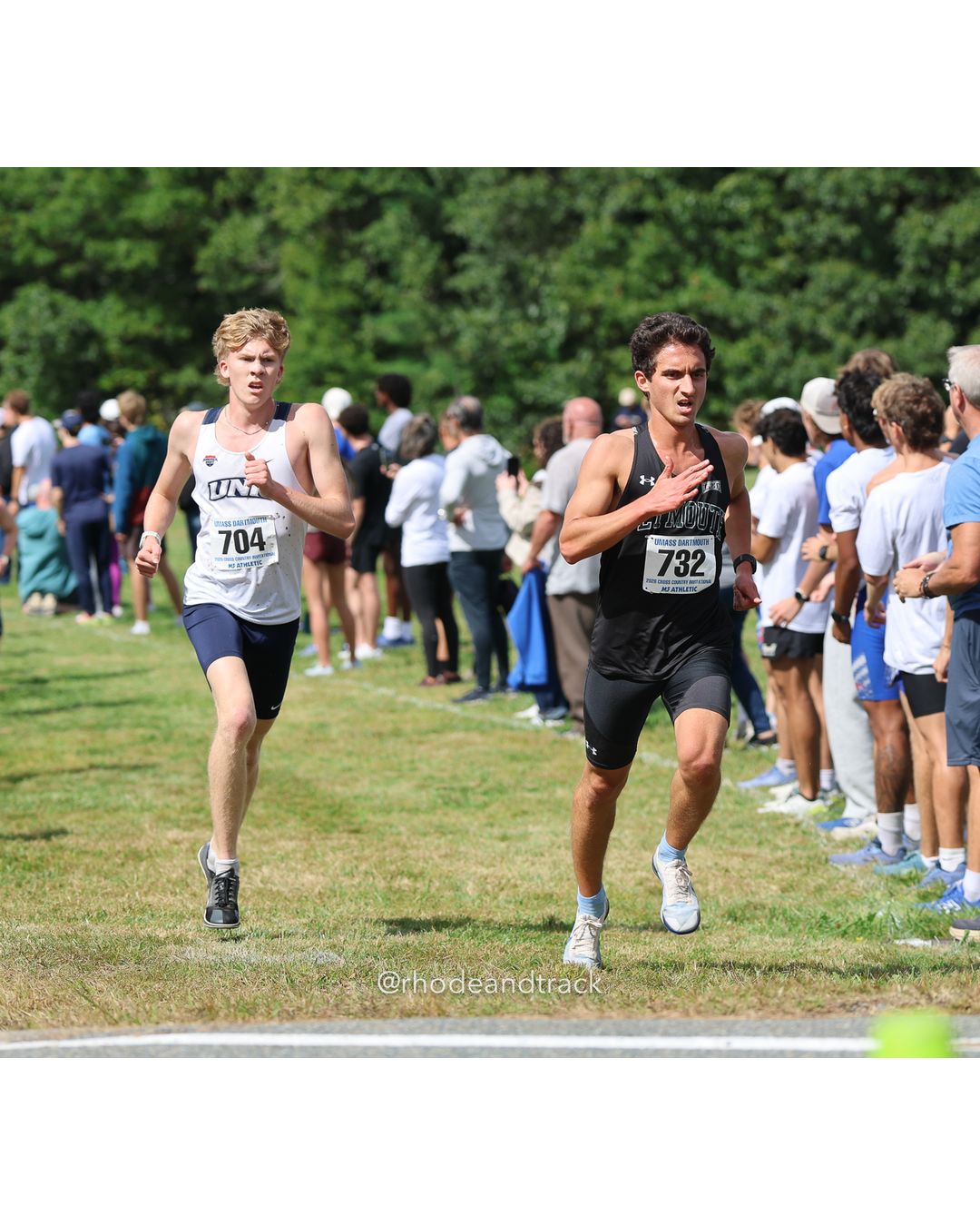 #704 Xavier Lemieux, New Hampshire, 8k Run - Men (Gold-35:cap), P63, 26:07.85; #732 Max Goodman, Plymouth State, 8k Run - Men (Gold-35:cap), P28, 25:30.50 - 2026 UMass Dartmouth XC Invitational - UMass Dartmouth - Dartmouth, Massachusetts - September 19, 2026 File: ./260919-2026-UMass-Dartmouth-XC-Invitational-58-398A4664.jpg #704 Xavier Lemieux, New Hampshire, 8k Run - Men (Gold-35:cap), P63, 26:07.85; #732 Max Goodman, Plymouth State, 8k Run - Men (Gold-35:cap)…