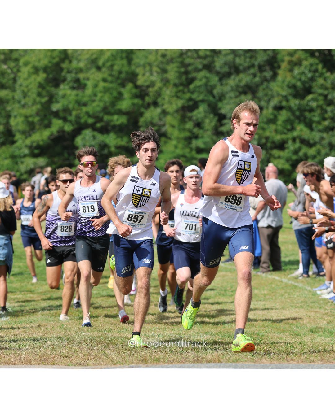#696 Ben Rich, Merrimack, 8k Run - Men (Gold-35:cap), P33, 25:36.59; #697 Ben Smith, Merrimack, 8k Run - Men (Gold-35:cap), P0,; #819 Ian Bubar, Stonehill, 8k Run - Men (Gold-35:cap), P13, 25:05.29 - 2026 UMass Dartmouth XC Invitational - UMass Dartmouth - Dartmouth, Massachusetts - September 19, 2026 File: ./260919-2026-UMass-Dartmouth-XC-Invitational-60-398A4706.jpg #696 Ben Rich, Merrimack, 8k Run - Men (Gold-35:cap), P33, 25:36.59; #697 Ben Smith, Merrimack, 8k Run - Men (Gold-35:cap), P0,; #819 Ian B…