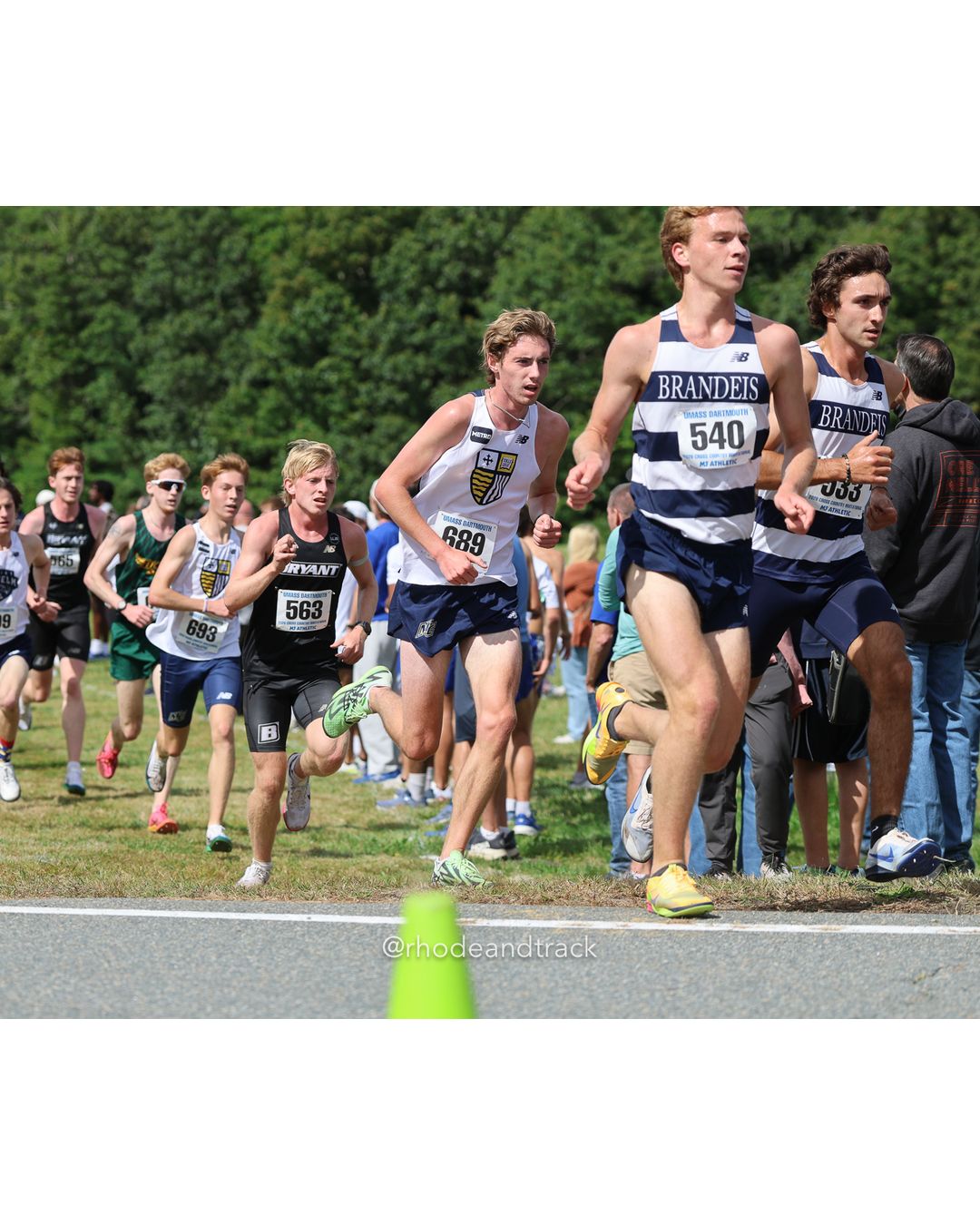 #540 Ben Weiner, Brandeis, 8k Run - Men (Gold-35:cap), P67, 26:16.91; #693 Trainor Mailloux, Merrimack, 8k Run - Men (Gold-35:cap), P76, 26:22.19 - 2026 UMass Dartmouth XC Invitational - UMass Dartmouth - Dartmouth, Massachusetts - September 19, 2026 File: ./260919-2026-UMass-Dartmouth-XC-Invitational-73-398A4905.jpg #540 Ben Weiner, Brandeis, 8k Run - Men (Gold-35:cap), P67, 26:16.91; #693 Trainor Mailloux, Merrimack, 8k Run - Men (Gold-35:cap), P76, 26…