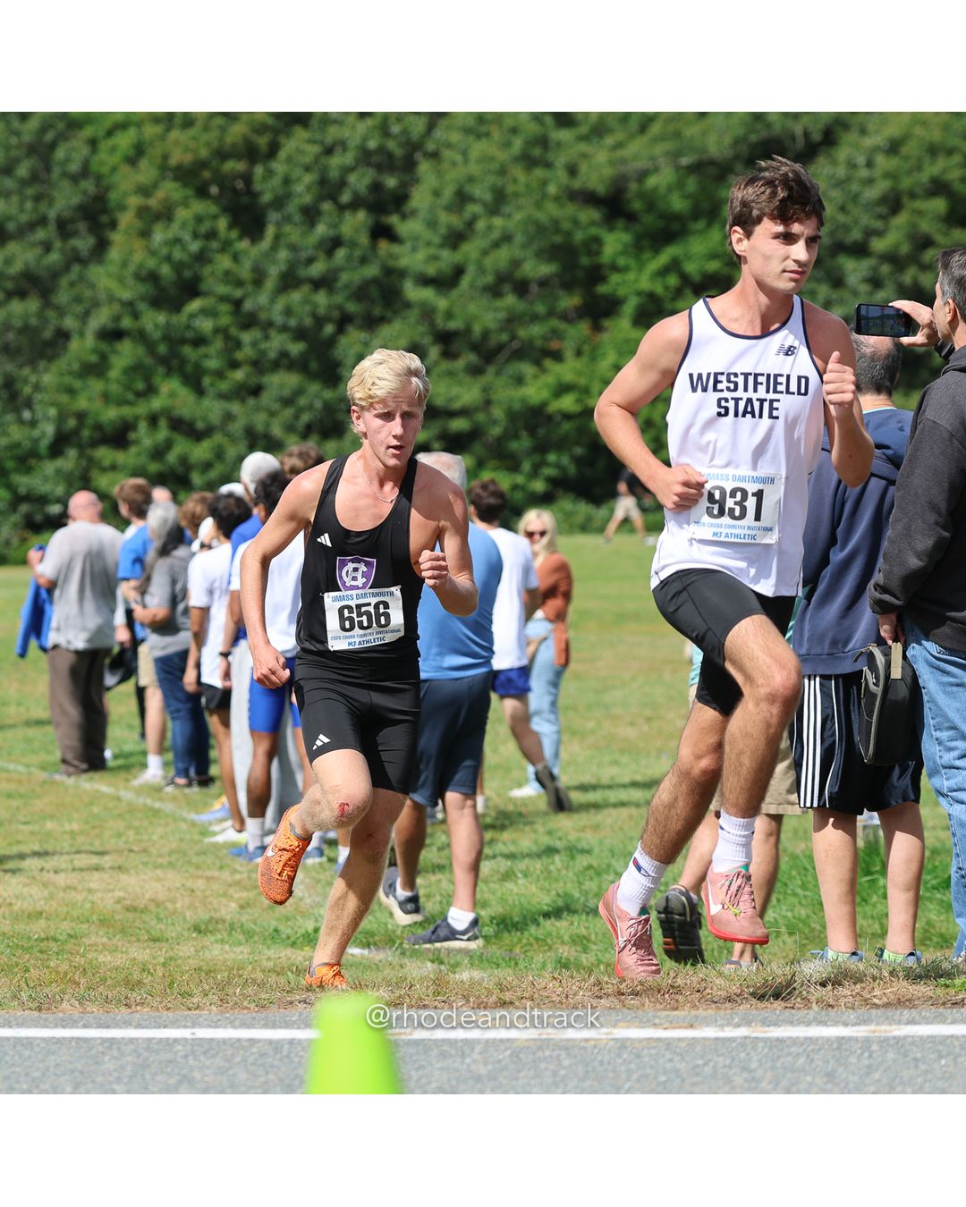 #931 Andrew Organ, Westfield State; #656 Ian Morgan, Holy Cross, 8k Run - Men (Gold-35:cap), P50, 25:55.63 - 2026 UMass Dartmouth XC Invitational - UMass Dartmouth - Dartmouth, Massachusetts - September 19, 2026 File: ./260919-2026-UMass-Dartmouth-XC-Invitational-81-398A5054.jpg #931 Andrew Organ, Westfield State; #656 Ian Morgan, Holy Cross, 8k Run - Men (Gold-35:cap), P50, 25:55.63 - 2026 UMass Dartmouth XC Invita…
